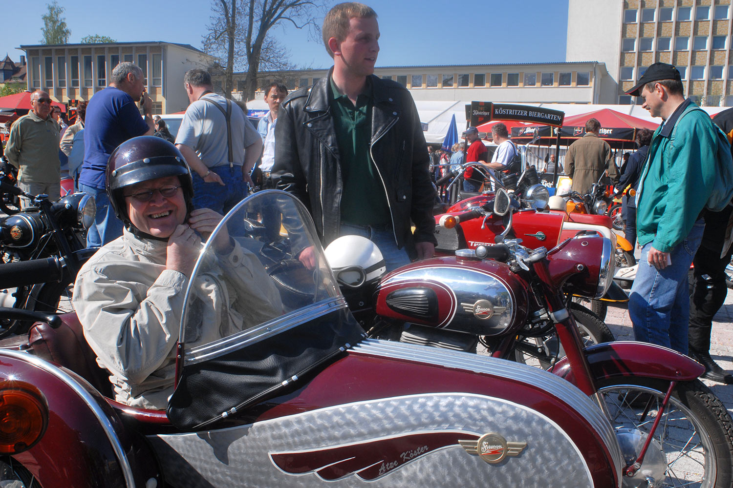 Fahrzeugmuseum Suhl Neueröffnung: Biker-Ausfahrt 29.04.2007 (Foto: Manuela Hahnebach)