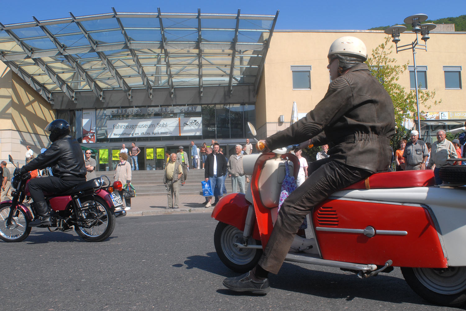 Fahrzeugmuseum Suhl Neueröffnung: Biker-Ausfahrt 29.04.2007 (Foto: Manuela Hahnebach)