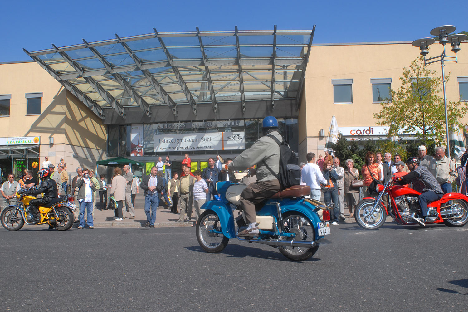 Fahrzeugmuseum Suhl Neueröffnung: Biker-Ausfahrt 29.04.2007 (Foto: Manuela Hahnebach)