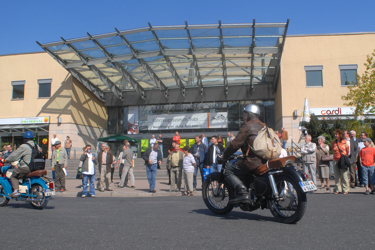 Fahrzeugmuseum Suhl Neueröffnung: Biker-Ausfahrt 29.04.2007 (Foto: Manuela Hahnebach)