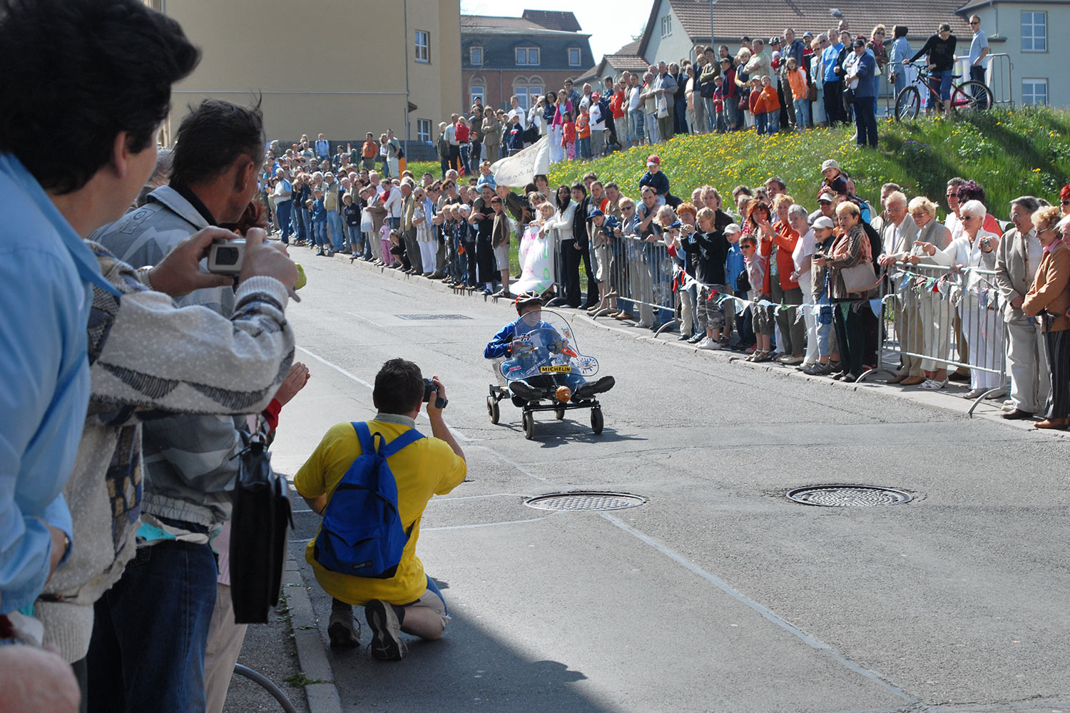 Fahrzeugmuseum Suhl Neueröffnung: Seifenkisten-Rennen 29.04.2007 (Foto: Manuela Hahnebach)