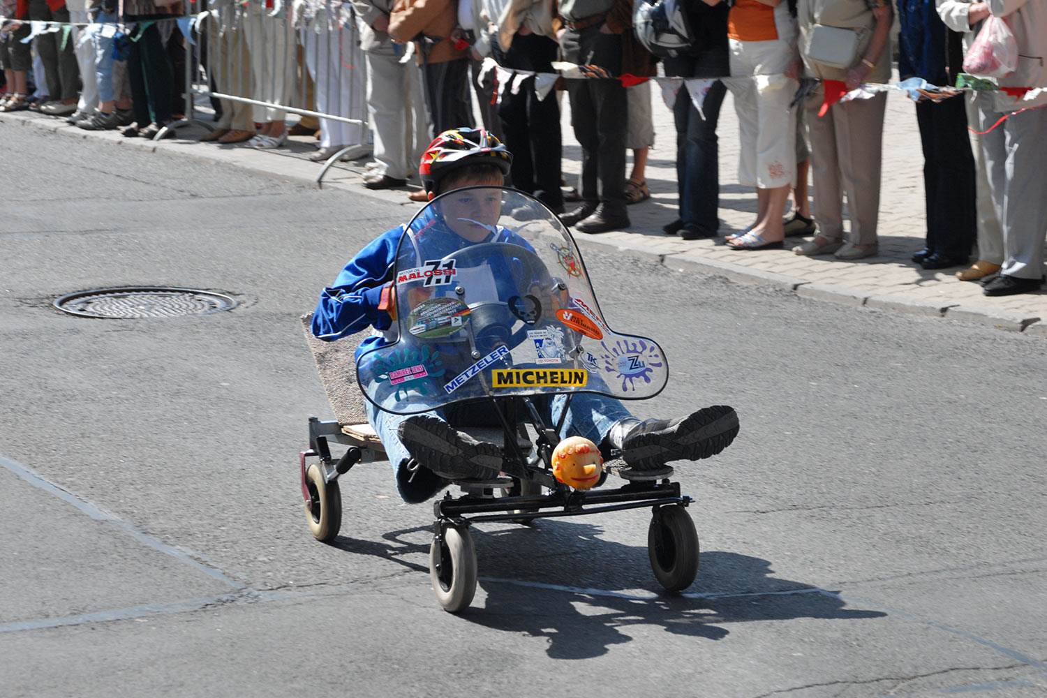 Fahrzeugmuseum Suhl Neueröffnung: Seifenkisten-Rennen 29.04.2007 (Foto: Manuela Hahnebach)