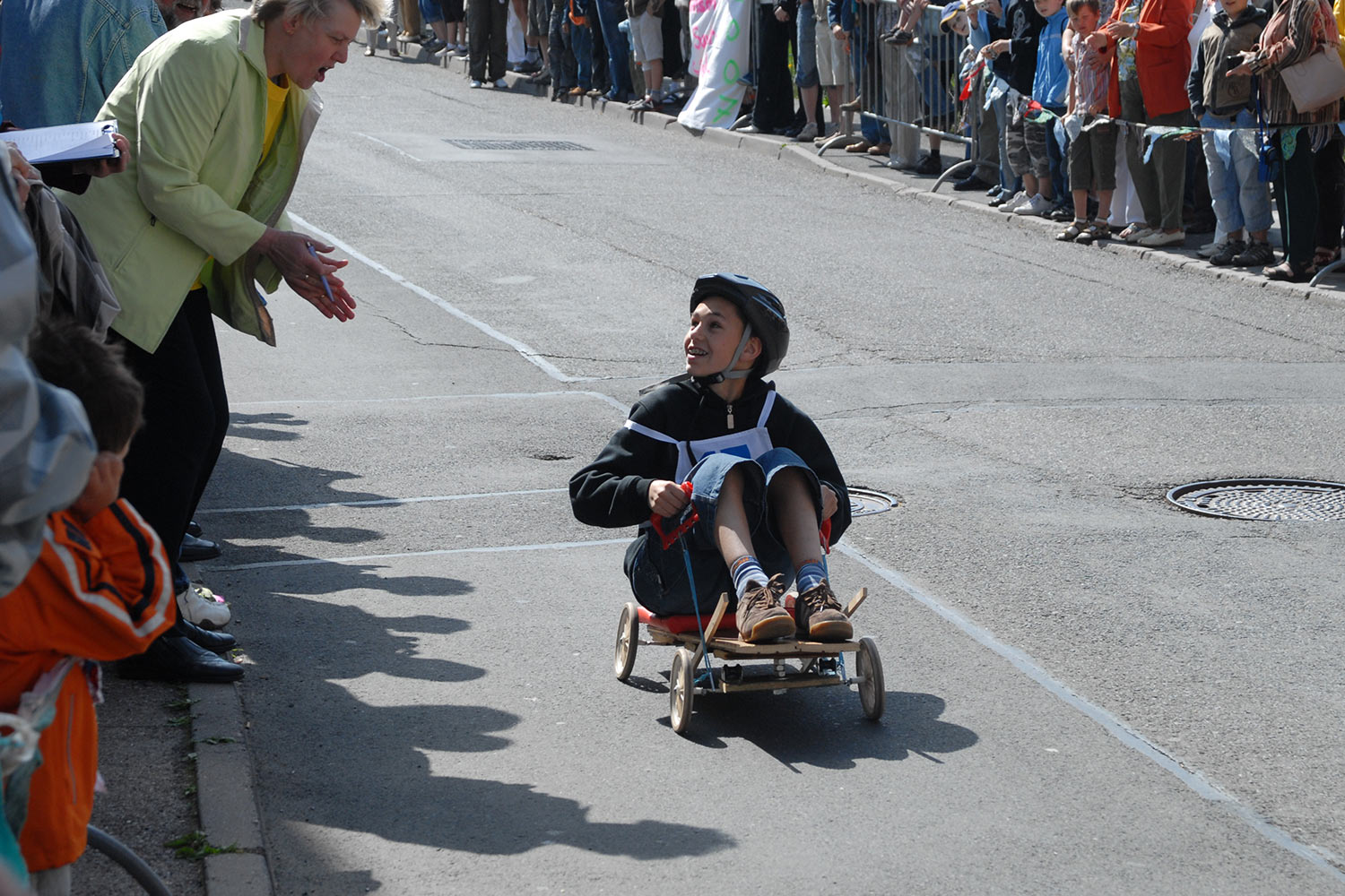 Fahrzeugmuseum Suhl Neueröffnung: Seifenkisten-Rennen 29.04.2007 (Foto: Manuela Hahnebach)