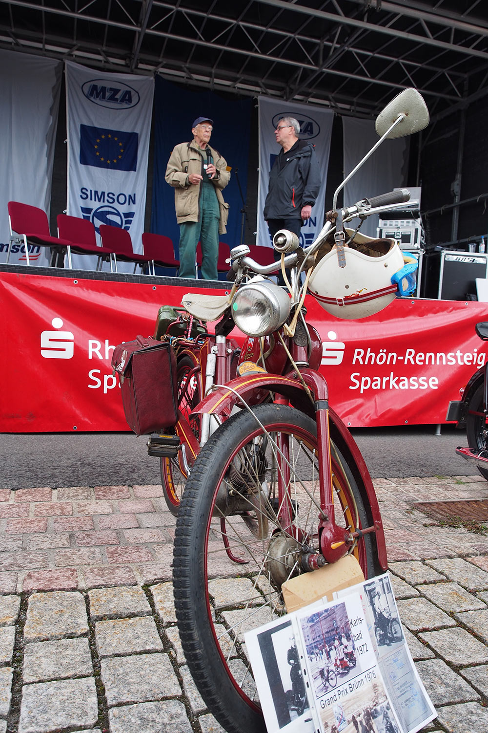 Jubiläumstreffen Suhl 2015: 65 Jahre AWO - 60 Jahre Simson SR1 - 40 Jahre Simson S50: Bernd Maywald (Zerbst) (Foto: Manuela Hahnebach)