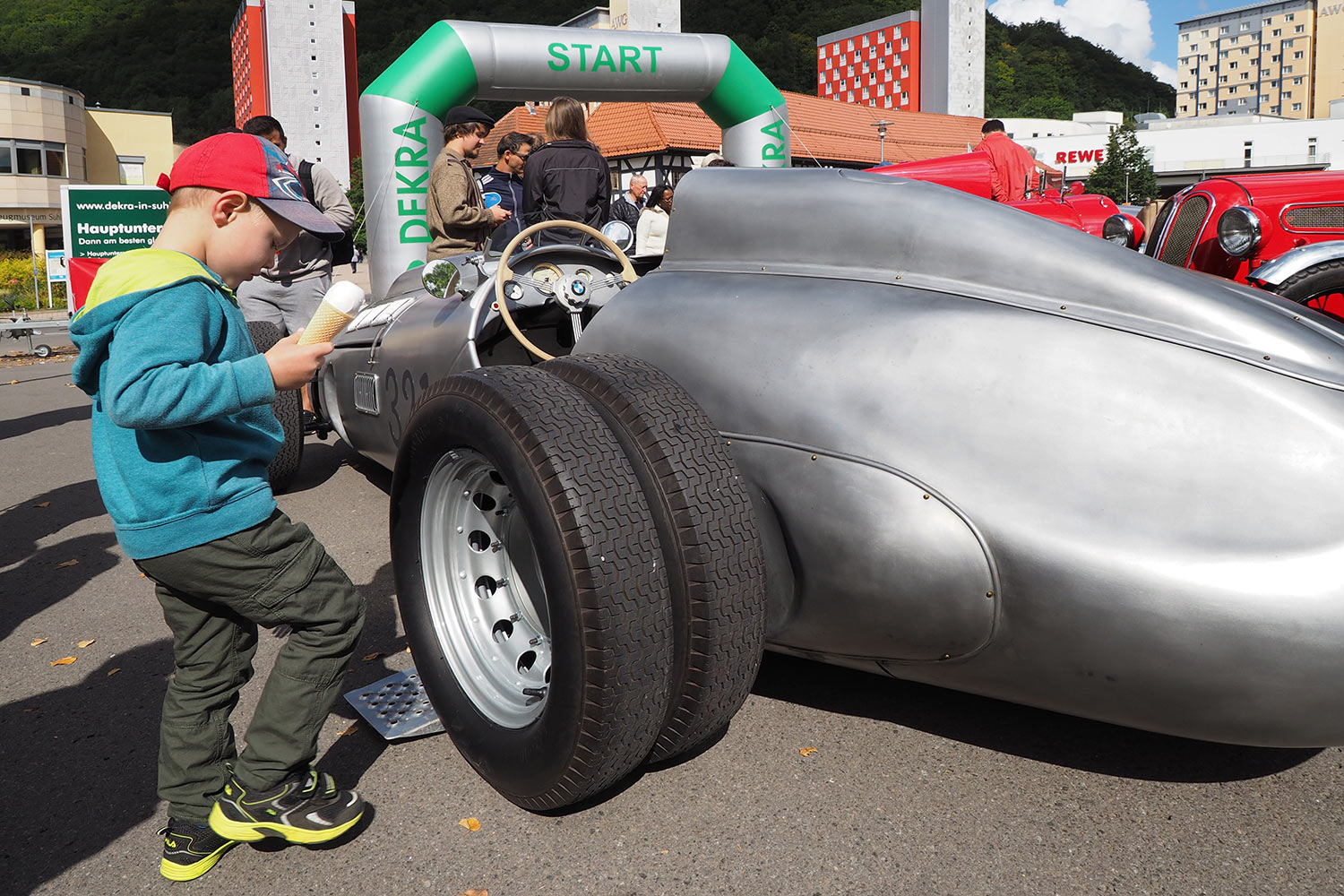 Motorrad-Oldtimerfahrt Suhl 16.09.2017: Greifzu-Rennwagen-Nachbau (Foto: Manuela Hahnebach)