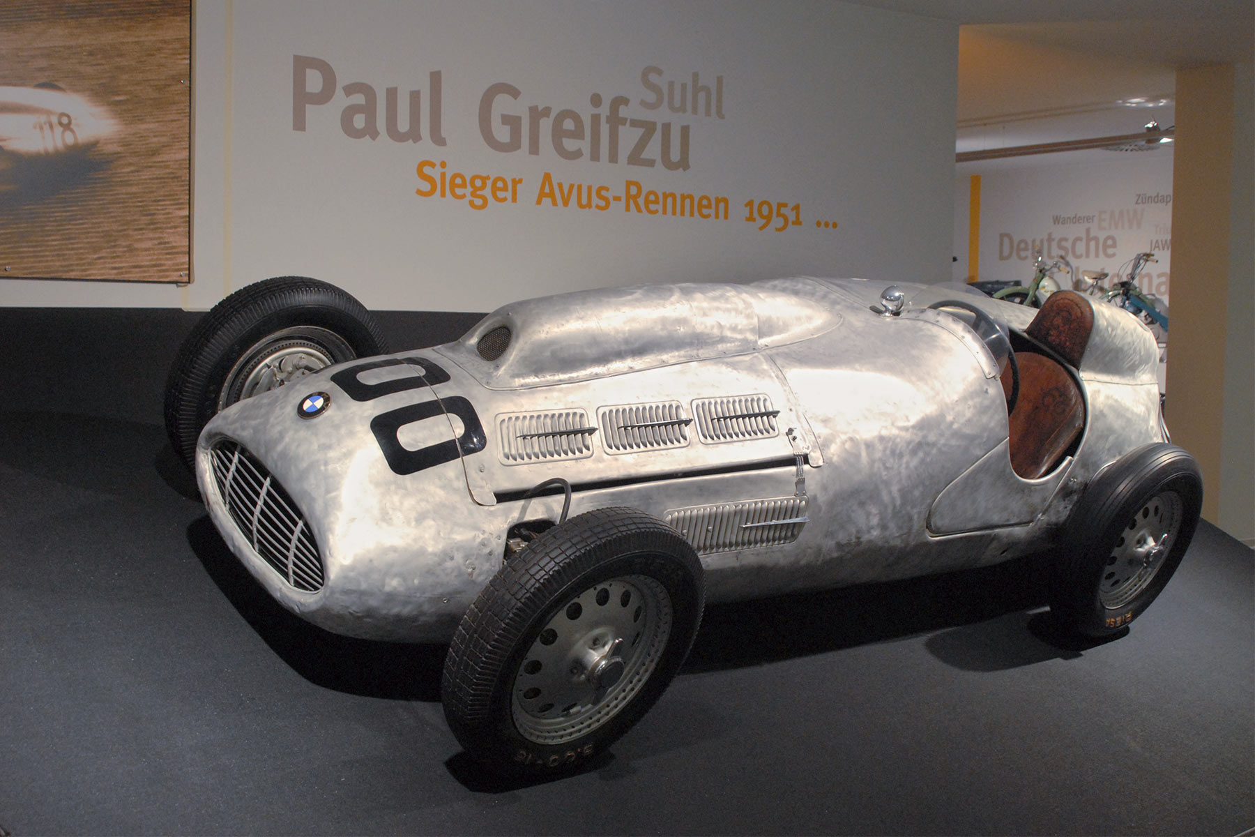 Fahrzeugmuseum Suhl: Paul Greifzu BMW-Rennwagen (1951) (Foto: Manuela Hahnebach)